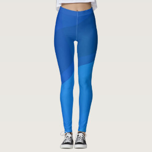 Leggings Geométrico de Cubos Azules