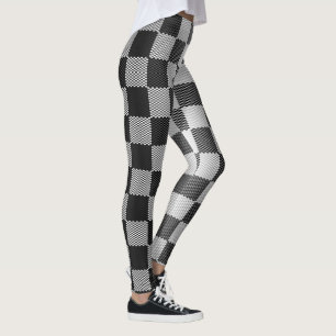 Leggings Geométrico de negro y blanco
