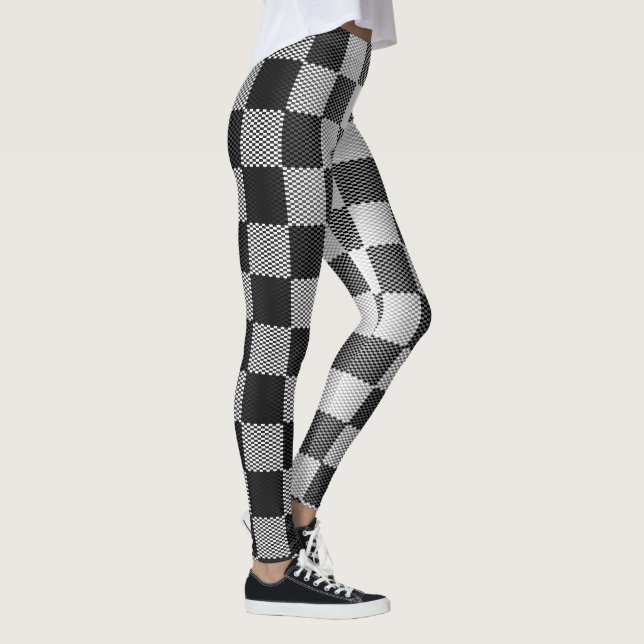 Leggings Geométrico de negro y blanco (Derecha)