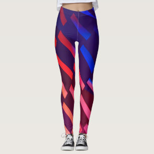 Leggings Geométrico diagonal elegante -