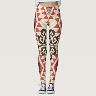 Leggings Geométrico Étnico: Resumen sin foco