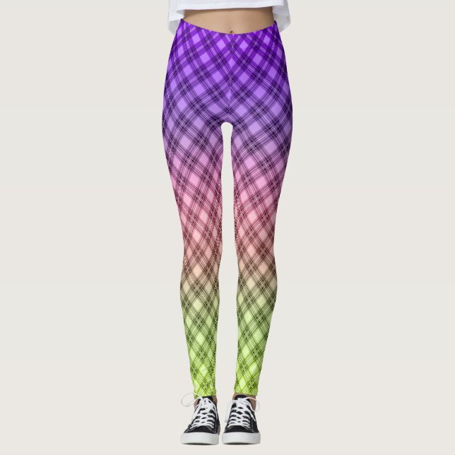 Leggings Geométrico, gradiente, Ombre (Anverso)
