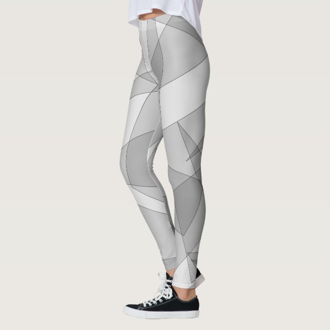 Leggings Geométrico gris (Izquierda)