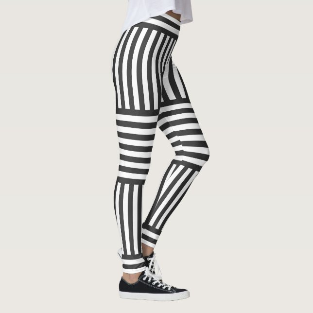 Leggings Geométrico gris y blanco (Derecha)