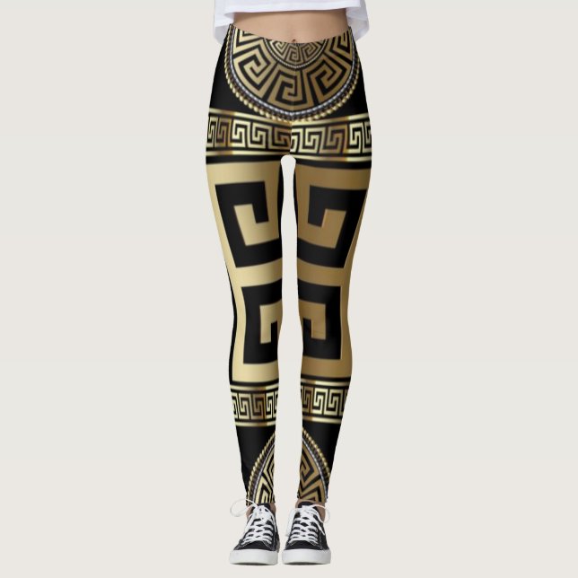 Leggings Geométrico siciliano para mujeres  (Anverso)
