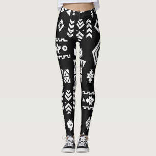 Leggings Geométrico tribal: fondo elegante y sin costuras.