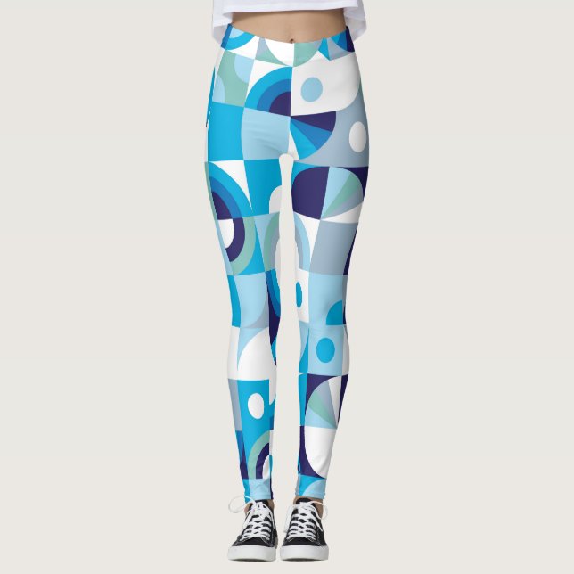 Leggings Geométrico vibrante: moderno sin foco (Anverso)