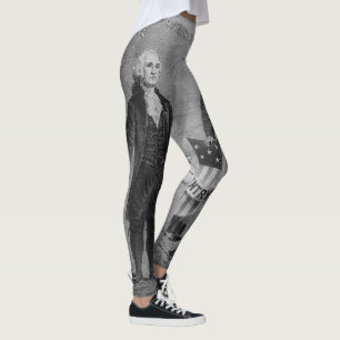 Leggings George Washington Abraham Lincoln Patriótico Julio