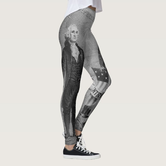 Leggings George Washington Abraham Lincoln Patriótico Julio (Derecha)