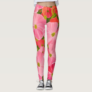 Leggings Geranio - la flor cura el campo aurico