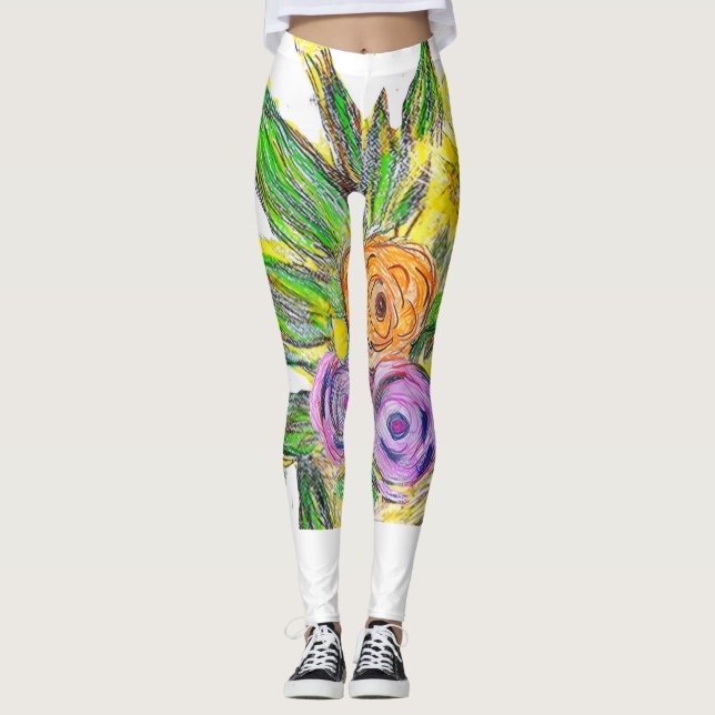 Leggings Gerberas Daisy (Anverso)