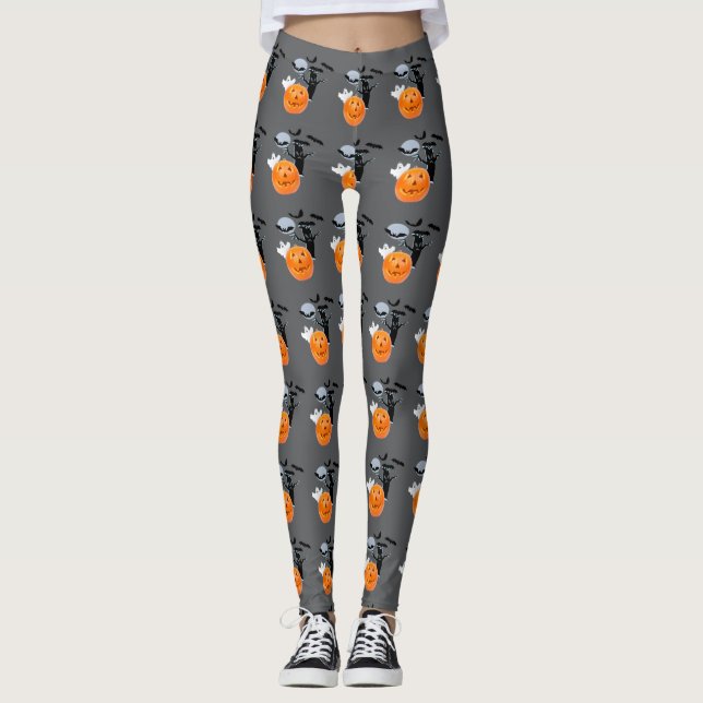 Leggings Ghost Drift: Halloween de cuerpo entero (Anverso)