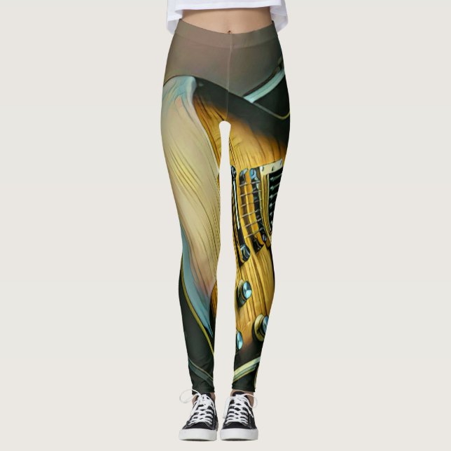 Leggings Gifts for guitarist (Anverso)