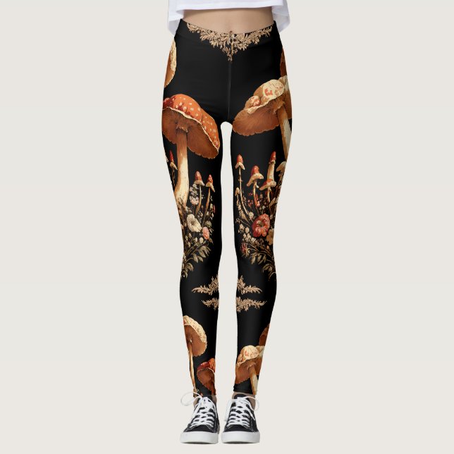 Leggings Gilded Mushrooms (Anverso)