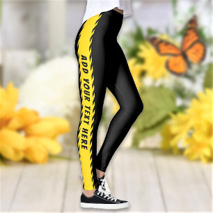 Leggings Gimnasio de color y texto Personalizado personaliz