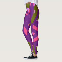 Leggings Gimnasio de Yoga Púrpura Verde Rosa Deco Valentino