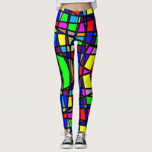 Leggings Gimnasio del arcoiris eléctrico