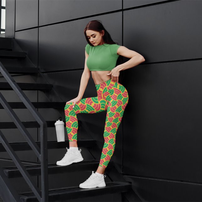 Leggings Gimnasio Retro Verde Cuto Mujeres de Yoga Tight Le (Subido por el creador)