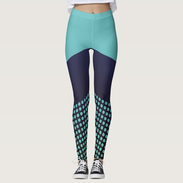 Leggings GIMNASIO universal de la línea de puntos de Polka (Anverso)