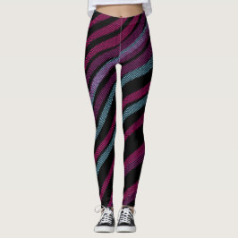Leggings GIMNM universal de Polka Dot con diseño negro