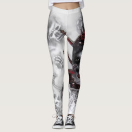 Leggings ginebra de poner de víspera de Todos los Santos