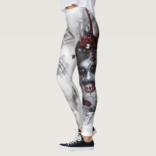 Leggings ginebra de poner de víspera de Todos los Santos