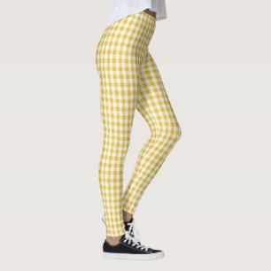 Leggings Gingham amarillo y blanco