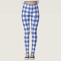 Gingham Azul y Blanco a Cuadros Cuadros de Plaid