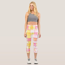 Leggings Gingham Capri, afligida por las mujeres