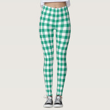 Gingham Plaid verde moderno