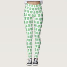 Leggings Gingham Shamrock