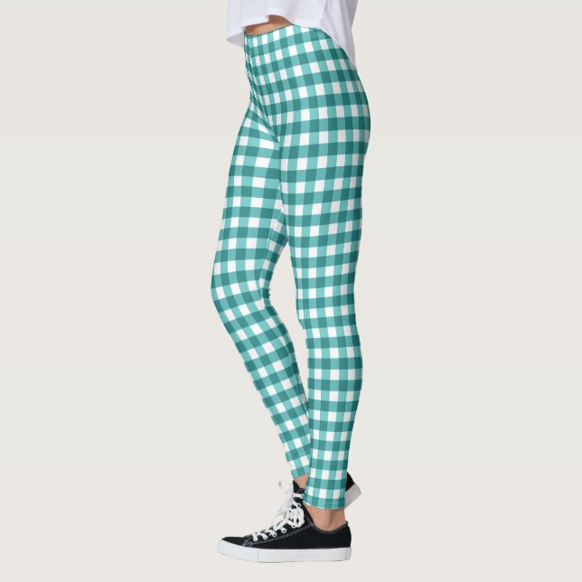 Leggings gingham verde azulada (Izquierda)