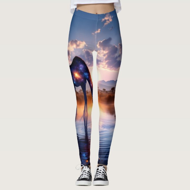 Leggings Girafa cósmica - Pandillas africanas de la leyenda (Anverso)