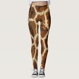 Leggings Girafa moderna Impresión marrón