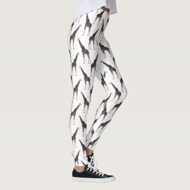 Leggings Girafa rosa blanco y negro (Derecha)