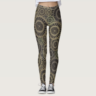Leggings Girasol dorado psicodélico