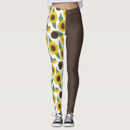 Leggings Girasoles en Brown 1/2 y 1/2