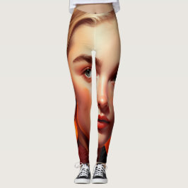 Leggings Girl with blue eyes