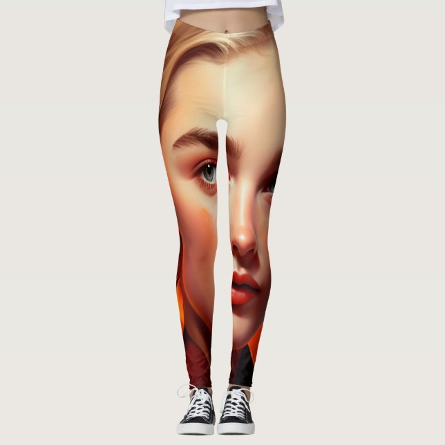 Leggings Girl with blue eyes (Anverso)