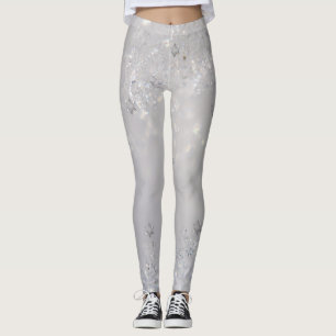 Leggings Girly Cute Purpurinoso Snowflakes
