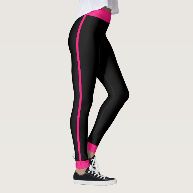 Leggings Girly Hot Pink Black Strike (Derecha)