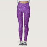 Leggings Girly Sparkly Royal Purple Purpurina<br><div class="desc">Este diseño de moda y niñera es perfecto para la niña. Representa a un falso purpurina morado real brillante impreso. Es bonito, moderna, moderna y única. ***NOTA DE DISEÑO IMPORTANTE: Para cualquier solicitud de diseño personalizado, como solicitudes de productos coincidentes, cambios de color, cambios de posición o cualquier otra solicitud...</div>