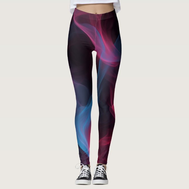 Leggings Giro de humo rosa y azul (Anverso)