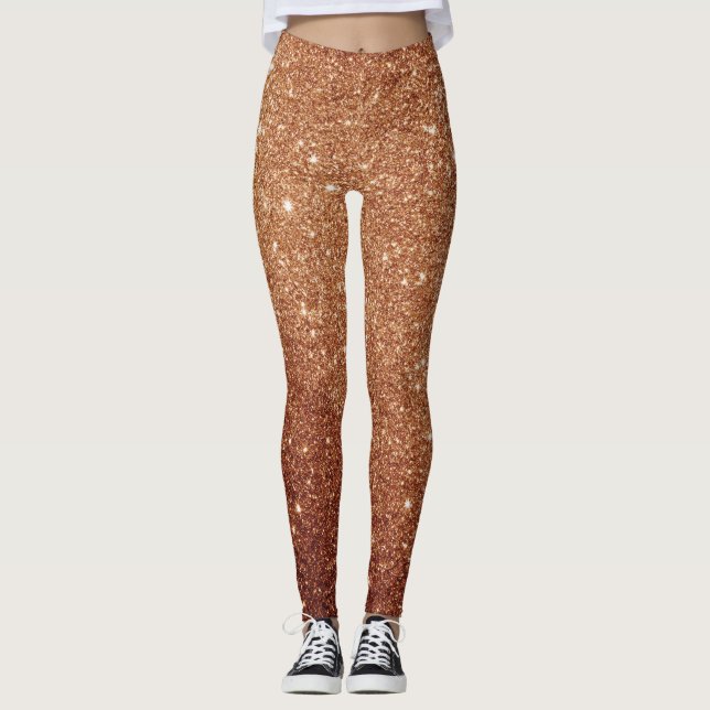 Leggings Glam gold glitter (Anverso)