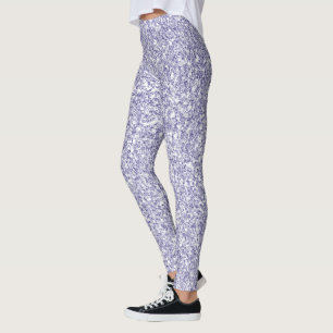 Leggings Glam Lavender Lilac Purpurina púrpura