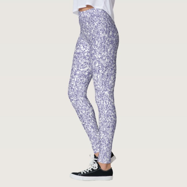 Leggings Glam Lavender Lilac Purpurina púrpura          (Izquierda)