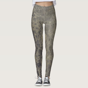 Leggings Glam Marble Granite Shimmer Elegante Estilo Diseña