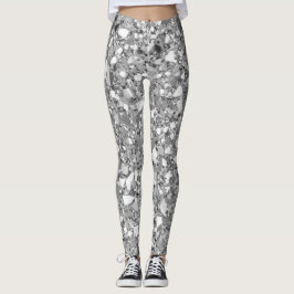 Leggings Glam Plata Disco