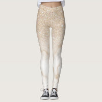 Glamoroso Oro Purpurina Blanco Marble Gradiente Om