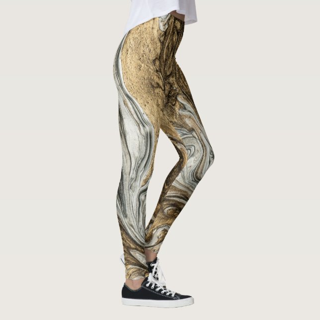 Leggings glamour 004 colores marrones líquidos (Derecha)